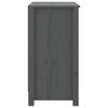 Bookshelf Gray 80 x 35 x 68 cm Solid Pine Wood