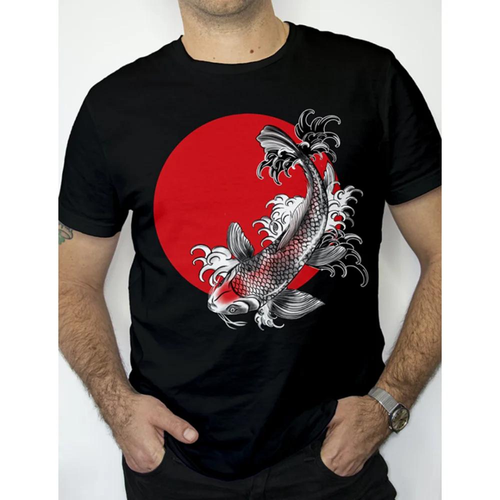 New Beach Street Ιαπωνικά Ukiyo-e 3D τυπωμένα καλοκαιρινά ανδρικά μπλουζάκια Harajuku Fashion Crew Neck Hip-hop Ανδρικά κοντομάνικα μπλουζάκια