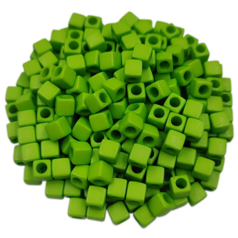 

Товары для вечеринок, ожерелье, браслет, сделай сам, конфетный цвет, 40 шт., 7 мм, квадратные свободные бусины, подвески для изготовления ювелирных изделий, кулон зелёный