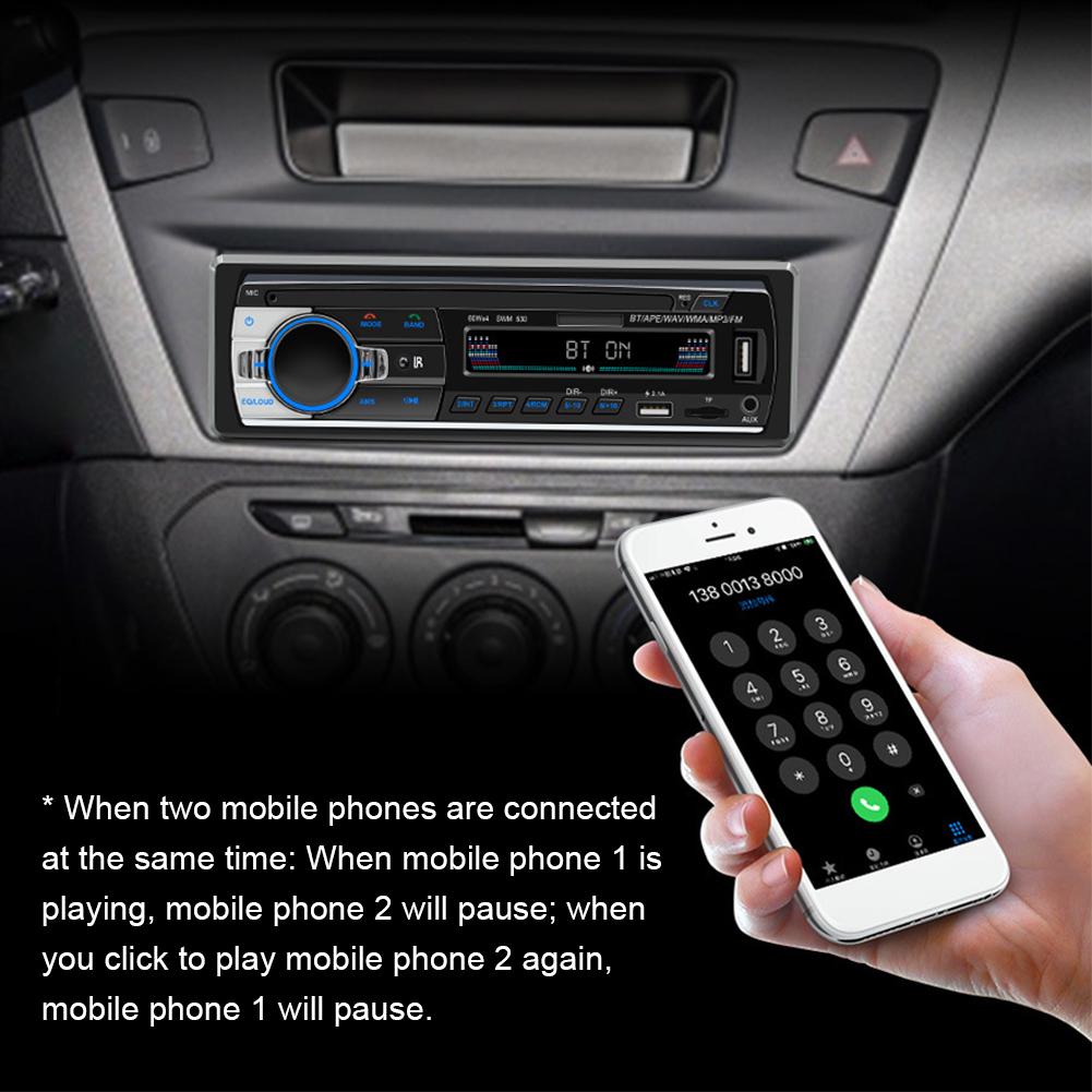 Reproductor MP3 para Coche De 12V, 45W X 4, Audio Tablero En Multimedia Raido Radio, Reproducto T7A4