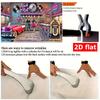 2D Flat 1pc Retro Rock Party Banner - Polyester Background Classic Car Guitar and Microphone Design