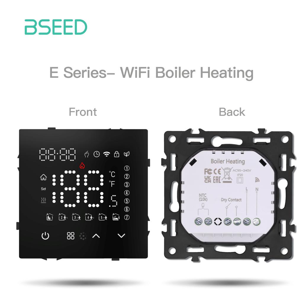 BSEED LED Touch Screen Electric Floor Heating Water Boiler Room Thermostat Module Part Wifi Alexa Temperature Controller APP