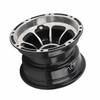 8in ATV Wheel High Strength Sporty Look Aluminum Alloy Wheel Rim for Quad Bike Go Kart Golf Cart Front Width: Approx.