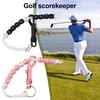Golf Beads Score Counter with Clip Golf Stroke Score Count Keeper Putting Score Counter for Referee Caddy Golfer Golf Accessories