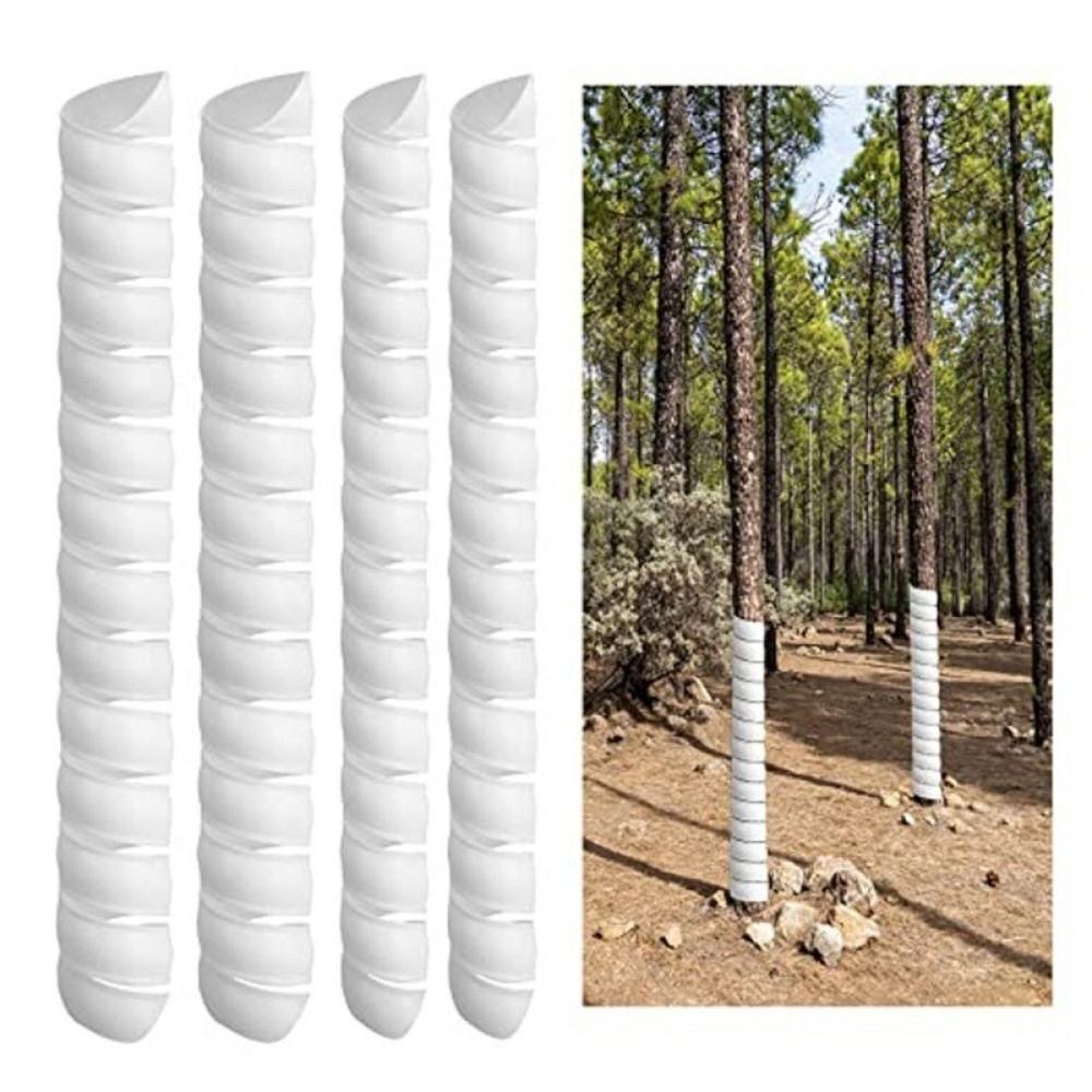 Tree Bark Cover 40cm Tree Bark Protector Plastic Flexible Tree Trunk Protector Tube Wraps Spiral Tree Guard Deer Prevention