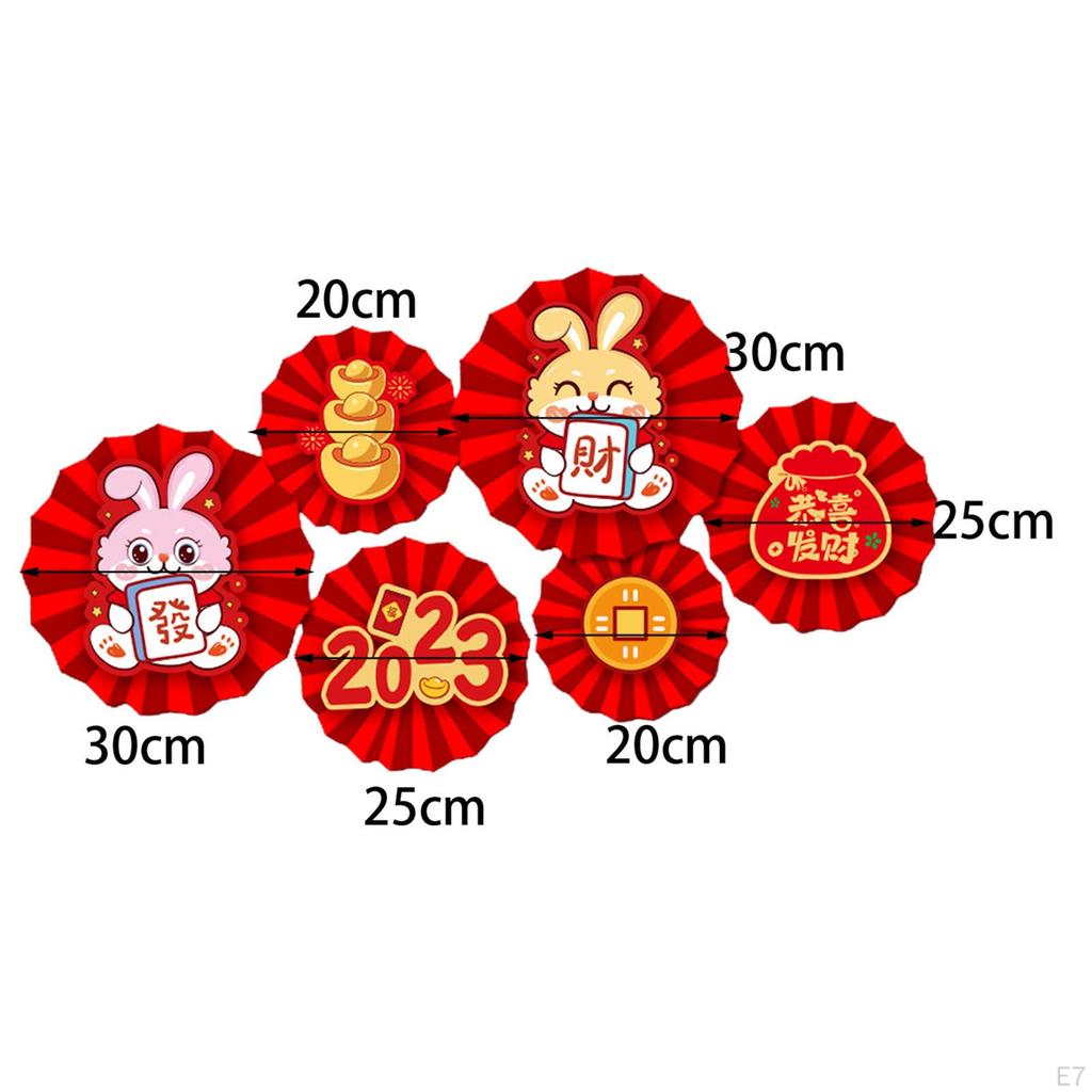 Chinese Decoration Home Decorations Red Paper Flowers Fan for