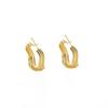 Old Money Wind Geometric Irregular Stud Earrings Hollow Lines Fashion High Sense Ring Earrings