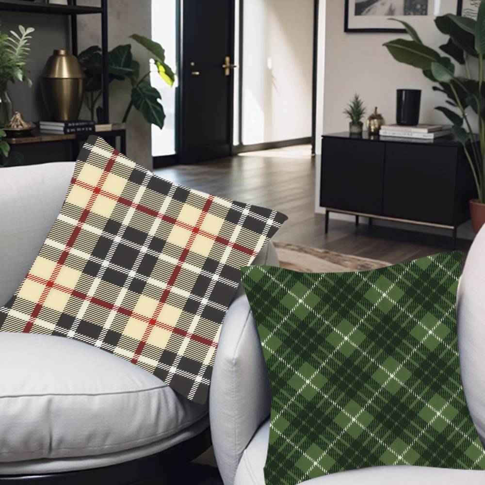 Brown Cloth Pattern Cushion Cover Pillowcase Upholstery Sofa Throw Pillow Home Decor Pillowcas