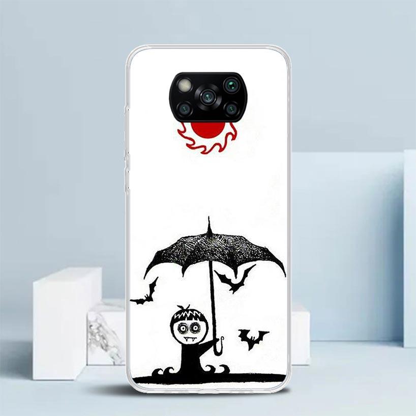 Gothic Vampire Scarlet Art Phone Case For Xiaomi Poco F7 Ultra X5 X6 X7 Pro M7 Redmi 15C 15 13C 13 12C 12 10C 10 10A 9 9C 9A 9T