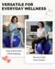 Trideer Exercise Ball Extra Thick Yoga Ball Stability Supports Up To 2200 Maternity Ball with Quick Pump Home Large (45-85cm), Chair, Heavy-Duty Ball,