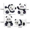 Adorable Panda Cake Decor - Cute Mori Style Bamboo Animal Birthday Ornaments for Kids