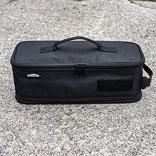 WHATNOT Multi-Purpose Spice Storage Case, Black, Waterproof, 350mm Wide X 140mm Deep X 120mm High, MC-01-BK