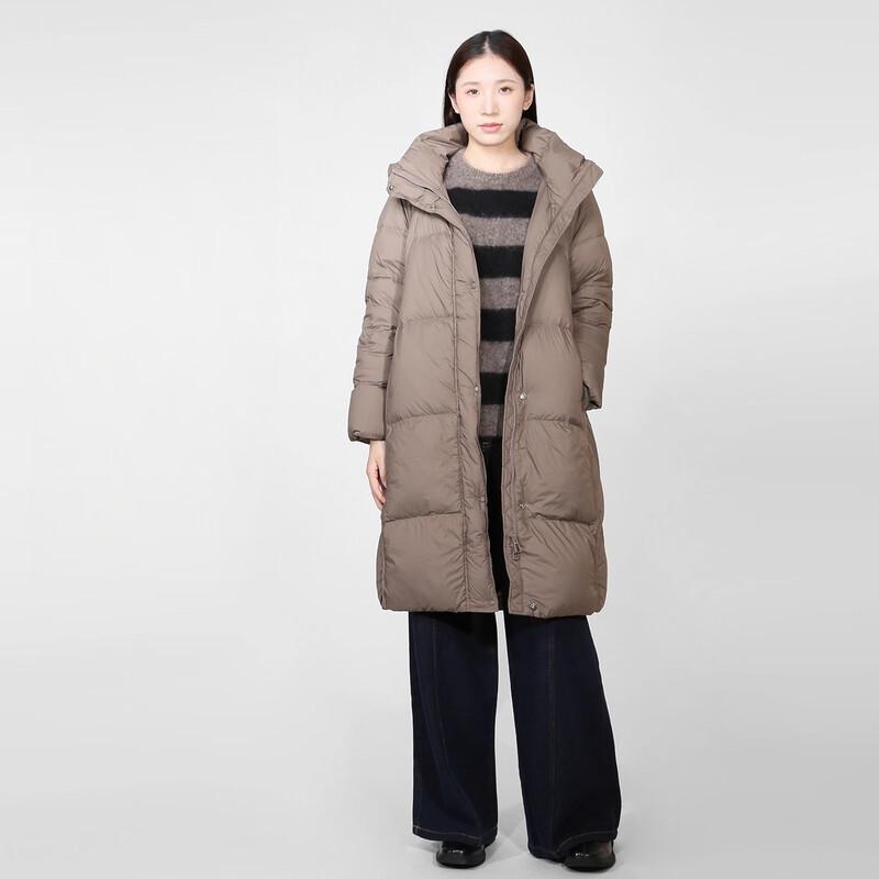 Sweet Basil Women's Stand-Collar Mid-Length Goose Down Jacket