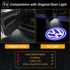 For VW VOLKSWAGEN New 2pcs Wireless HD Courtesy Lamp Car Door Projector Welcome Light For Volkswagen VW RLine R Golf Amarok T5 P
