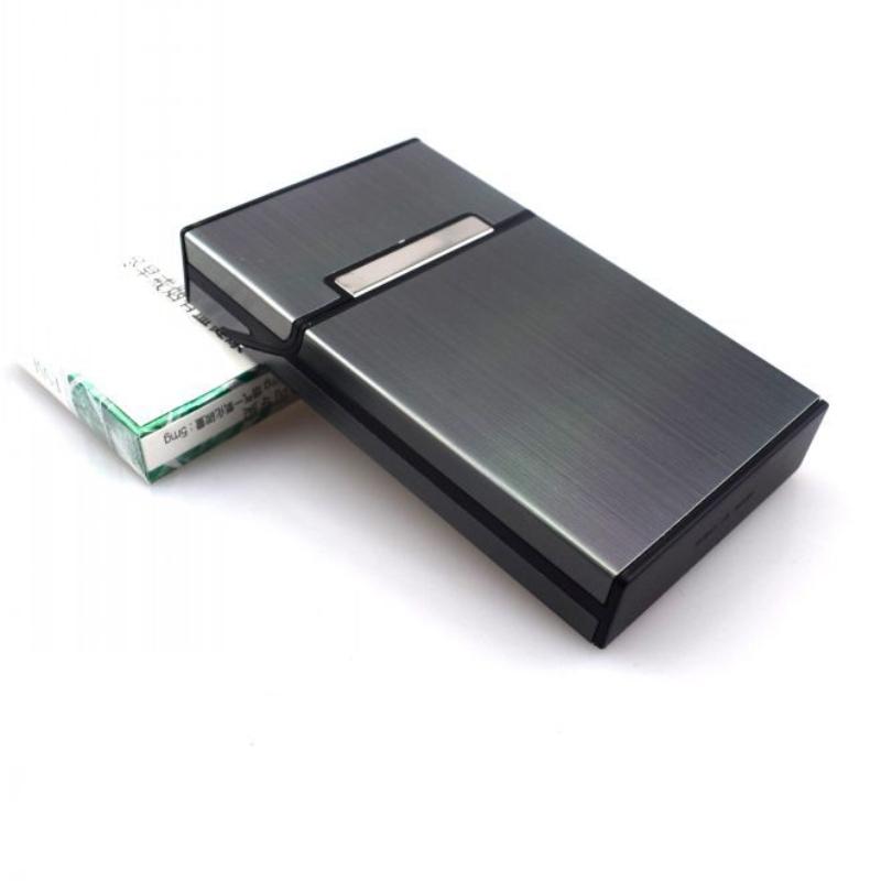 Portable Cigarettes Case Aluminum Alloy Pocket Smoking Box Cigarettes Holder for Woman Ladies