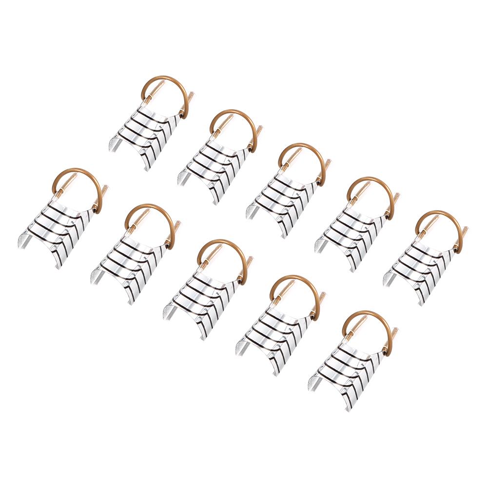 10PCS/5PCS Reusable Nail Art Extension Form Tool Aluminum Nail Care 2 Colors