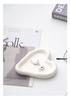 Nordic Heart-Shaped Ceramic Jewelry and Tabletop Storage Tray