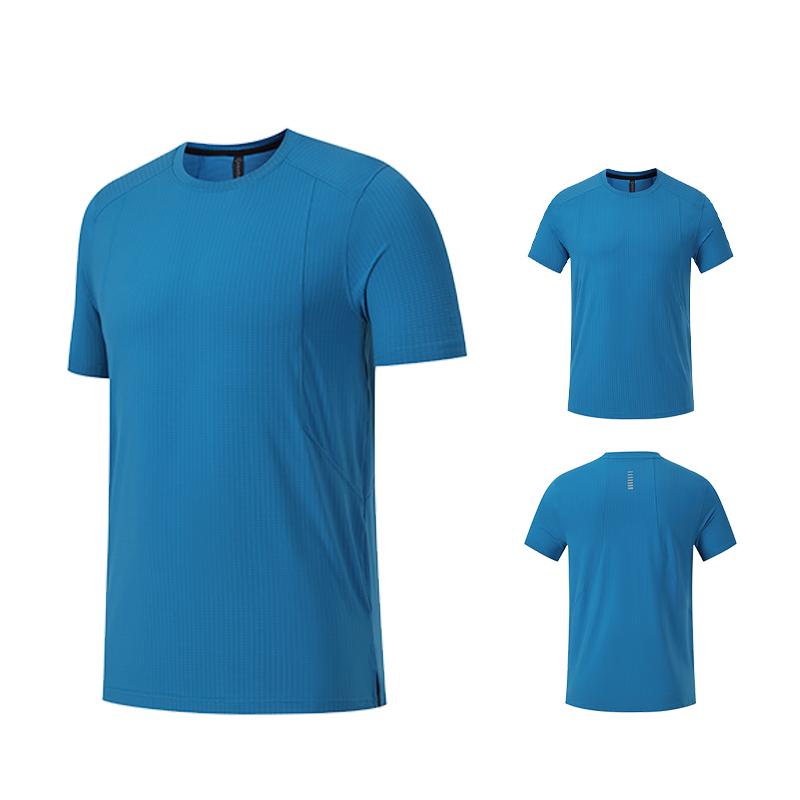 Men Summer Fitness T-shirt Slim Short-sleeved Tops Basketball and Football Training Clothes Sports Quick-drying Short Sleeved