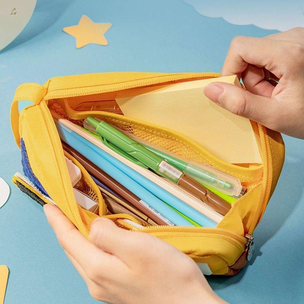 Large Capacity Cat Pencil Case Desk Organizer Cat Pencil Bag Kawaii Stationery Bag  Learning