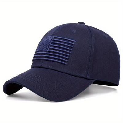 American Flag Embroidered Baseball Cap Men'S And Women'S Fashion Casual Cap Sun Protection Breathable Adult