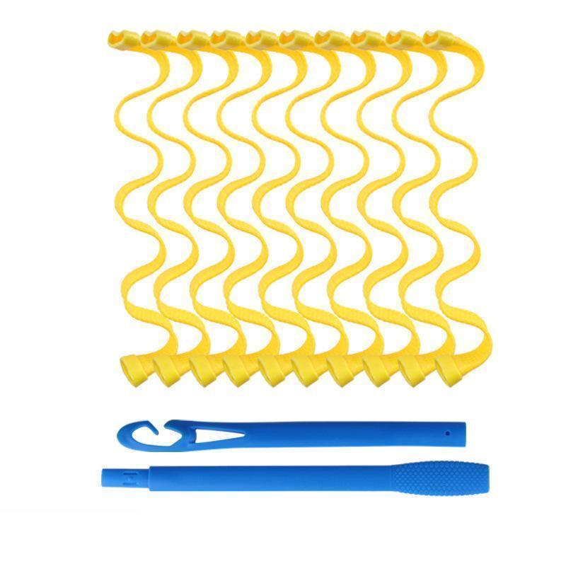 Eierblumen-Lockenwickler: Vielseitiges Plastik-Lockenwerkzeug für Pony, Haarknoten und mehr. Perfekt für lässiges Styling und Schneckenzöpfe.