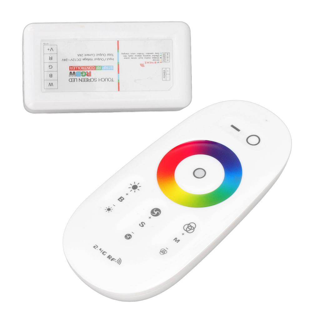 2.4G Wireless RF Touch Dimmer Switch 7 Color RGBW Dimming LED RGB Strip Light Controller DC12 to 24V