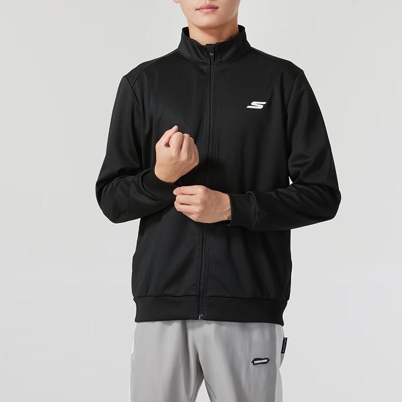 Skechers Men's Stand-up Collar Knit Jacket