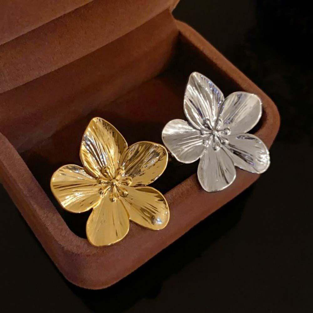 5 Petals Opening Finger Ring Copper Finger Hand Ring  Valentine's Day Gift