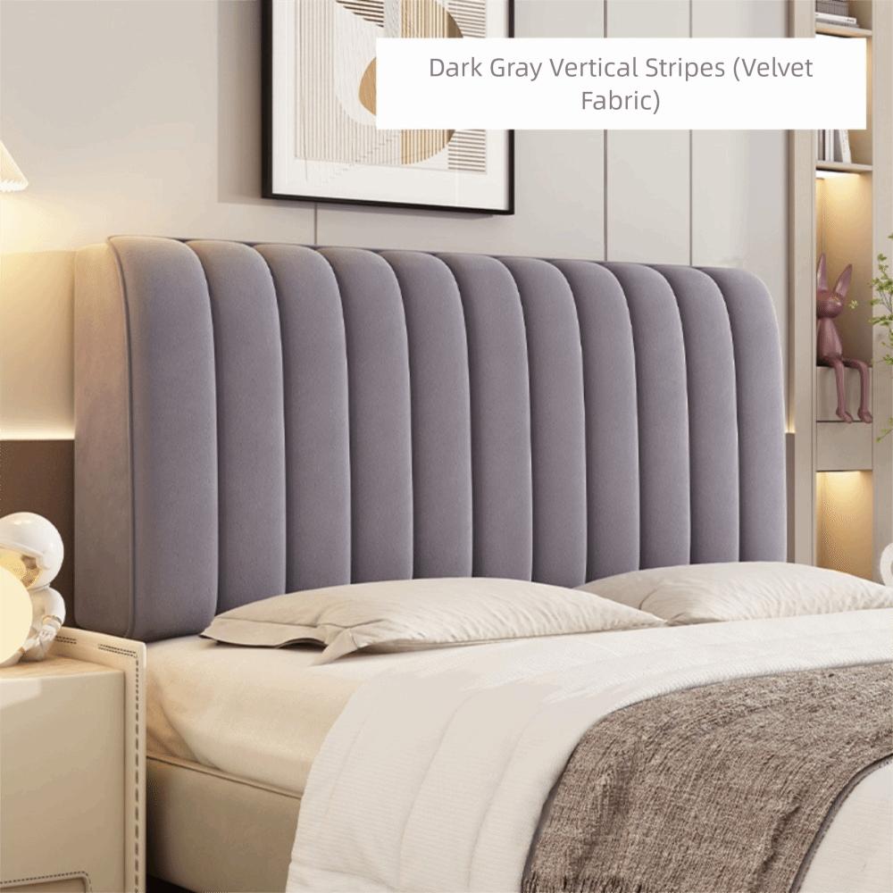 Simple Style Solid Color Headboard Velvet Texture Washable Headboard Cover Headboard Cover  Home