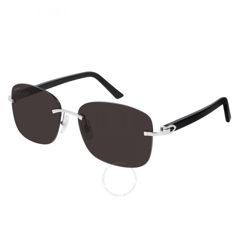

Прямокутні чоловічі сонцезахисні окуляри Cartier Grey S ct0227S 001 58