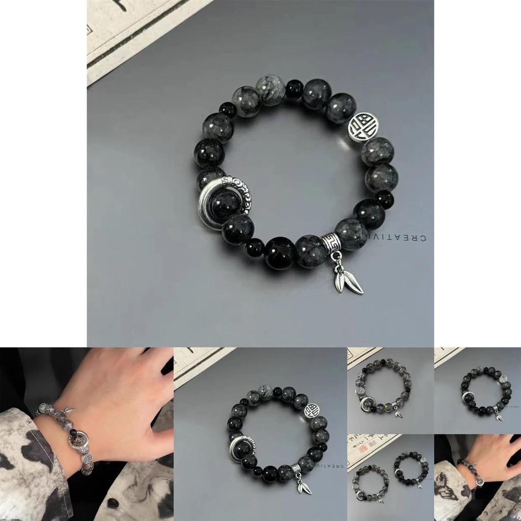 Chic Alloy Beaded Bracelet Ethnic Style Handmade Geometry Design For Couples