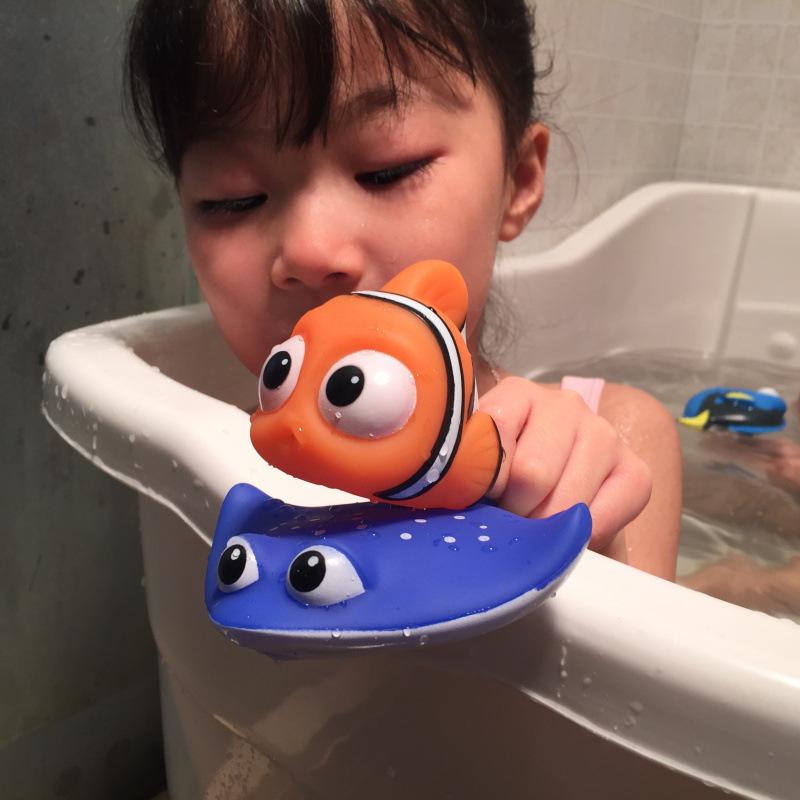 Exclusive Vinyl Water Play Set for Bathing: Shark, Octopus, and Turtle