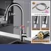 TLXT Wall-Mounted Pull-Out Kitchen Faucet