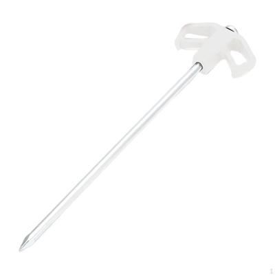 Camping Tent Stakes Ground Stake Nails Metal Pointed Handling Quick Pull Pegs Tarp for