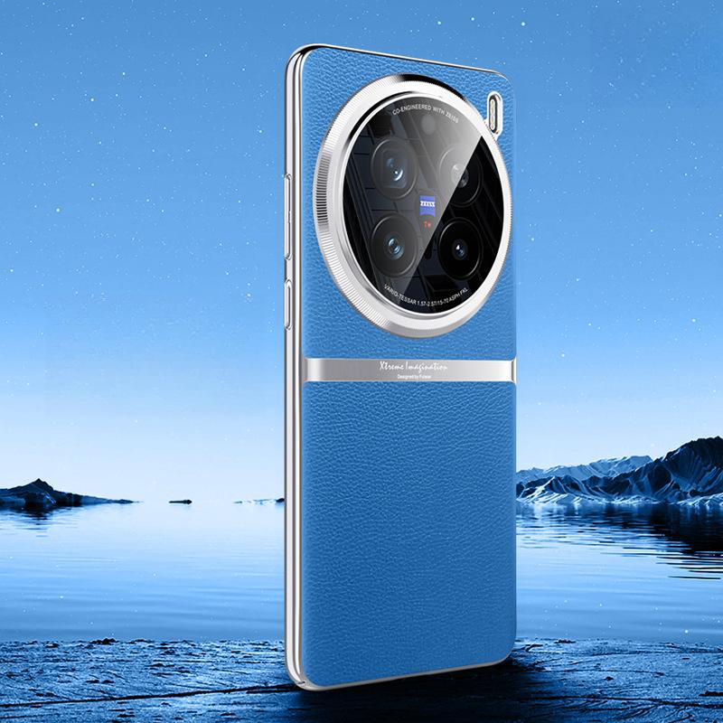 

Подходит для чехла для мобильного телефона VivoX200pro Гальванический X200 Противоударный Полностью закрывающий Пор Модный Женский Высококлассный Однотонный Кожаный Чехол vivo X200Pro