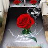 Romantisches Bettbezug-Set mit Schwanenmotiv, Kingsize, Wildtier-Bettbezug, Schmetterlings-Blumenmuster, Bettwäsche-Set für Valentinstag, Hochzeitsdeko