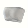 Damen Zweilagiges Trägerloses Tube Top ohne Polster Anti-Exposure Bandeau