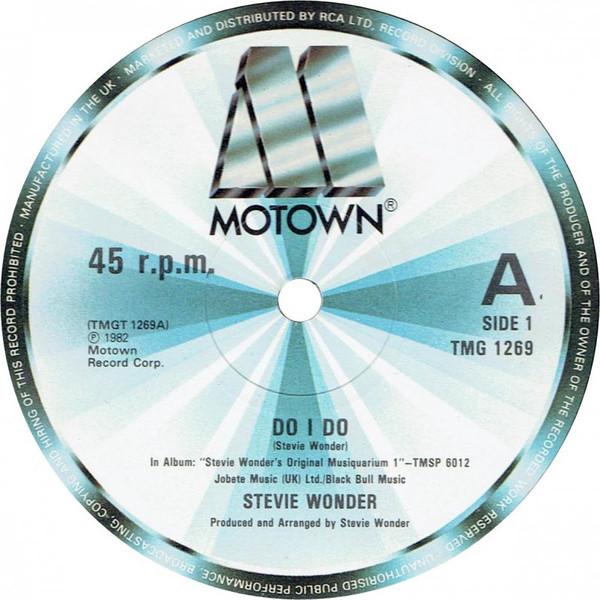 

12inch Record STEVIE WONDER - Do I Do TMG1269 Motown 1982 UK Dance & Electronica Used