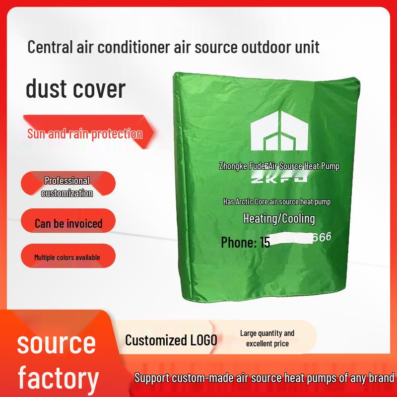 

Custom Air Source Heat Pump Outdoor Unit Cover: Waterproof, Dustproof, and Sunproof. Custom size as per client s requirements срібло сірий колір