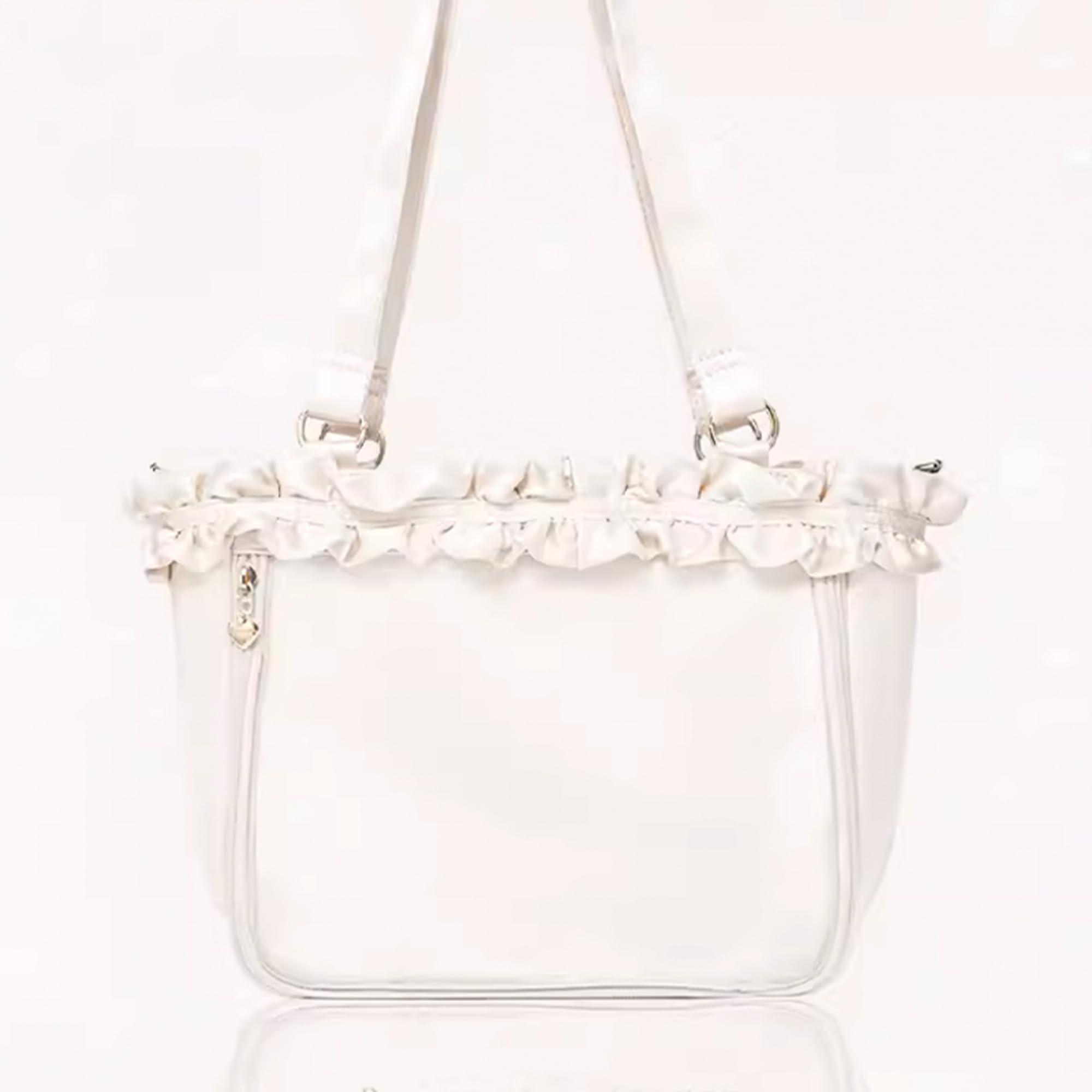 

FUYUUNEKO Сумка Іта з оборками та чохлом для карток, Fuyuneko Плаваючий кіт MILK DOLLY, Китайська сумка Іта, Ошікацу, Біла [Паралельний імпорт]