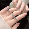 Elegant Rhinestone Bracelet Pink Zircon Sakura Bow Flower Chain Bridesmaid