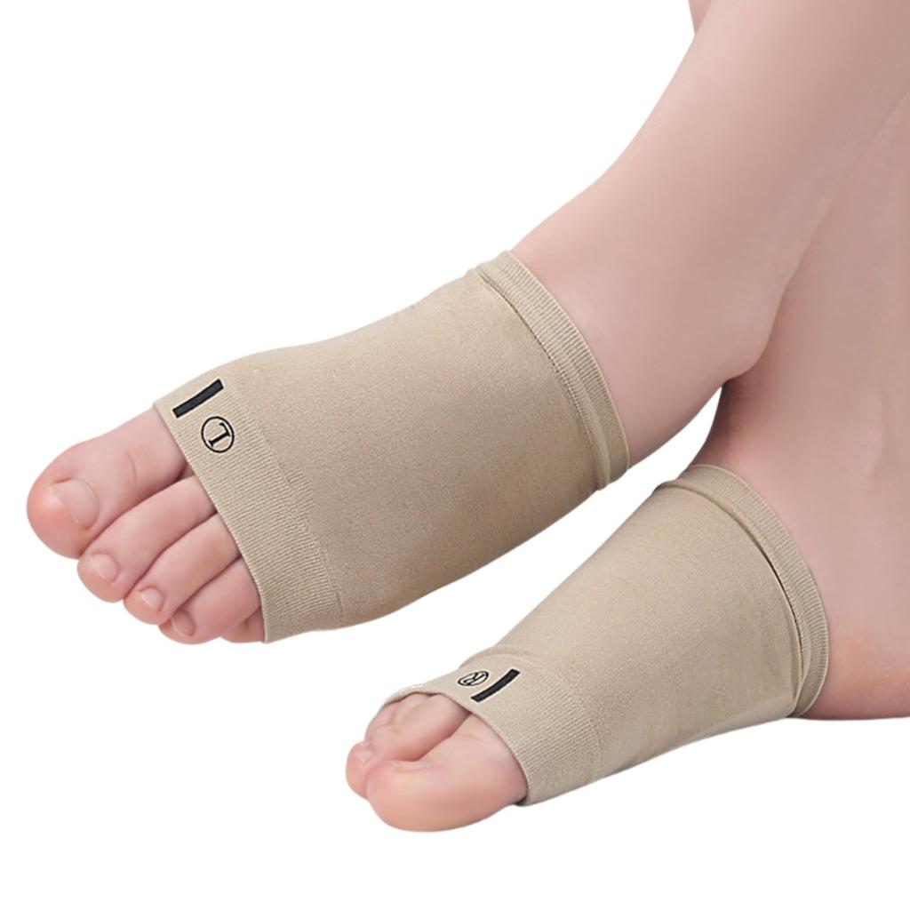 1Pair Elastic Arch Support Silicone Foot Pads Orthotic Inserts For Plantar Fasciitis Flat Feet Relief Comfort