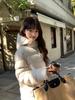 Rib cotton-padded clothes for women's new winter short hooded thickened warm small bread clothes cotton-padded jacket