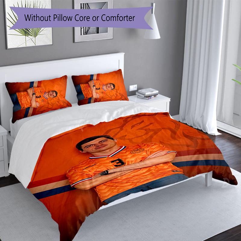 3pcs Racing Driver M-Max Verstappen Themed Duvet Cover Set, Includes 1 Duvet Cover and 2 Pillowcases,Skin-Friendly&Comfortable Fabric,Suitable Bedding