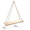 Wood Hanging Shelves for Wall Swing Rope Rustic Floating Shelf Set of 2 Wall Display Shelving Rack for Living Room Bedroom