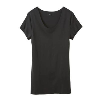 Gunze CUT OFF Series Crew Neck with Sweat Absorbing Size for YG in.T T-Shirt Pads, Men's, Black, Small, T-Shirts