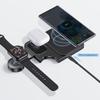USAMS 3-in-1 Inductive Charger 15W Black CD190WXC01 (US-CD190)