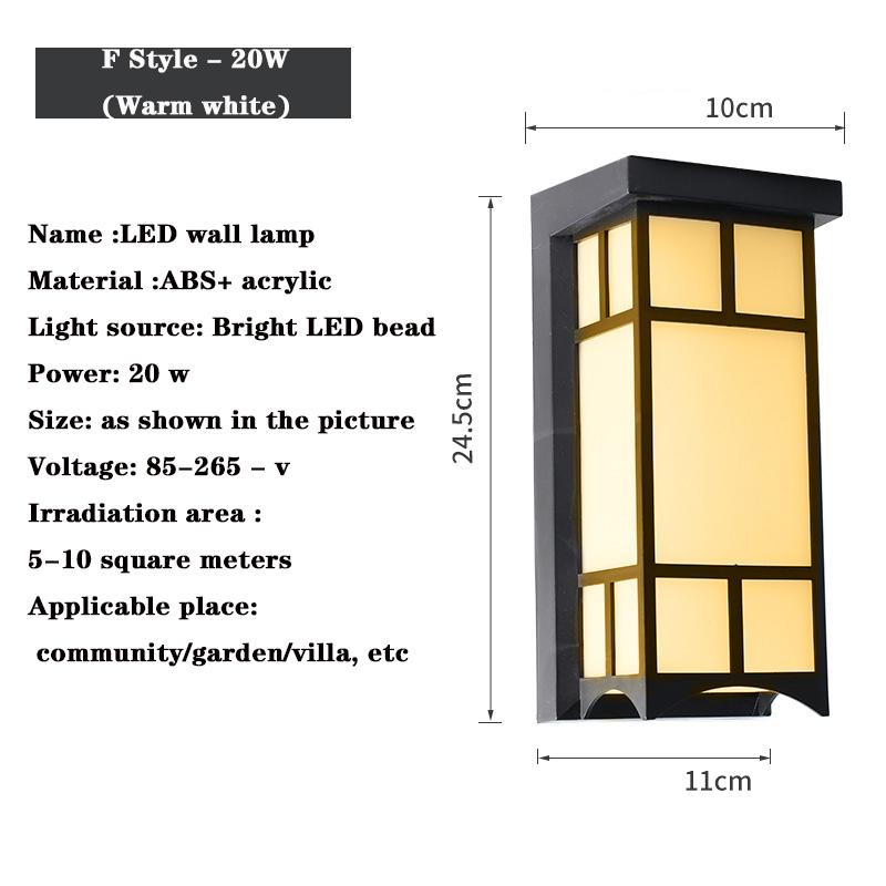 LED Außenwandleuchte LED Außenwandleuchte Wasserdichtes Licht Außenveranda LED-Licht mit Bewegungssensor Licht Außenbeleuchtung