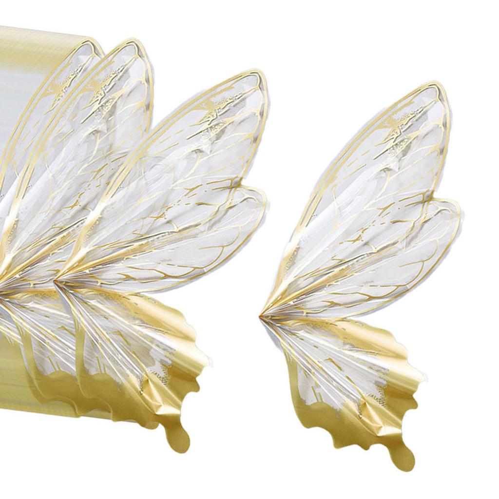 80x Flower Wrapping Papers Butterfly Wing Fashion Creative Packaging Paper for Graduation Ceremony Wedding Party Decoration