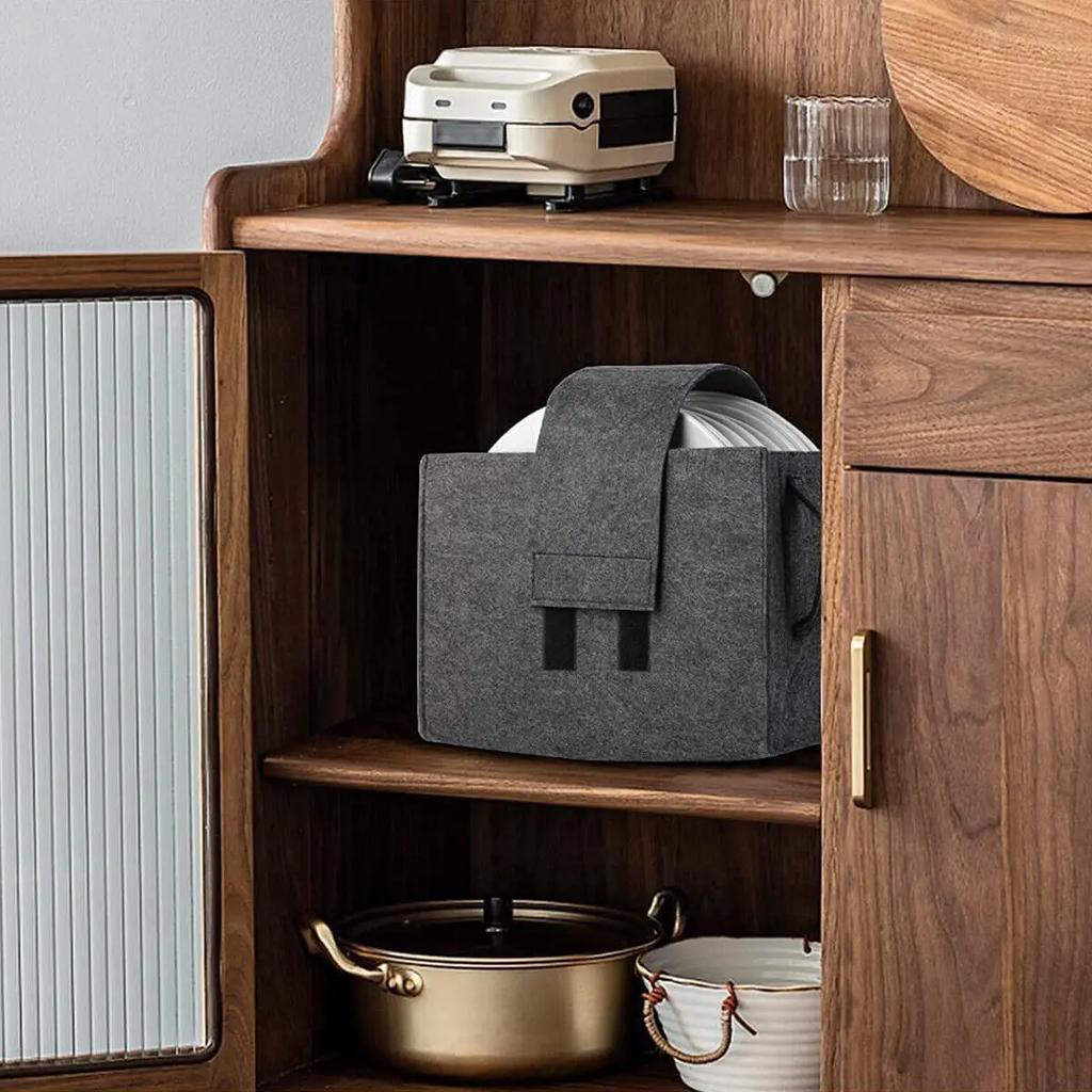Caravan Plate Holder Tableware Storage Bag For Motorhome Campervan Boat Cupboard Interior Accessories RV Tableware Racks Parts
